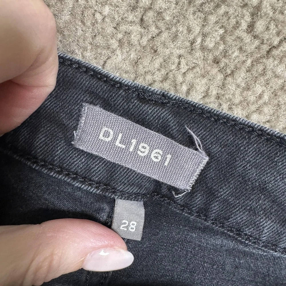 DL1961 Patti Straight Jeans Womens 28 Gray High Rise Vintage Ankle Crop‎ Denim